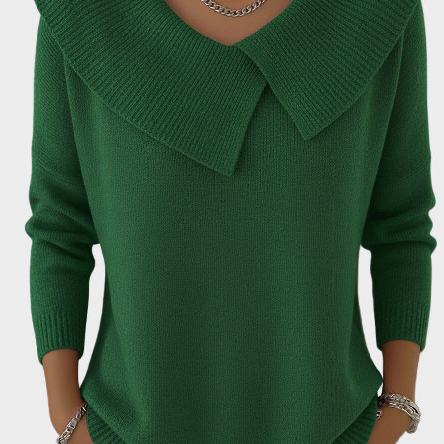 Lucia - Warmer Pullover mit weichem Kragen