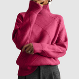 Ester - Strukturierter Pullover mit Rollkragen