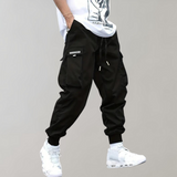 Herren Cargo Jogginghose – Lila Streetwear-Hose mit Reissverschlusstaschen & Bündchen