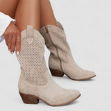 Quinn | Perforierte Westernstiefel