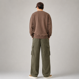 Herren Cord-Cargohose mit elastischem Bund