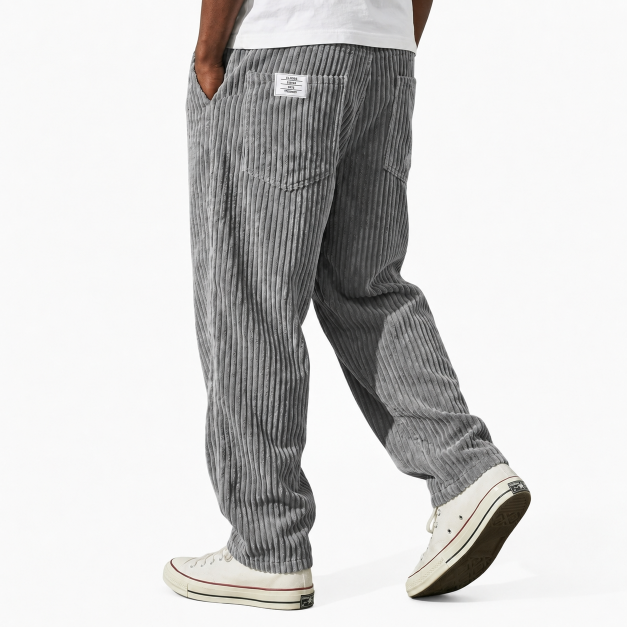 Herren Cordhose mit elastischem Bund