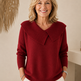 Strickpullover mit weichem Kragen