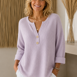 Henley-Top mit Knopfleiste
