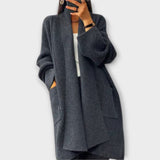 Euphemia - Langer geflochtener Cardigan