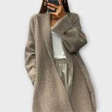 Euphemia - Langer geflochtener Cardigan