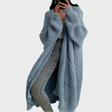 Piper - Langer geflochtener Cardigan für Frauen
