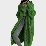 Piper - Langer geflochtener Cardigan für Frauen