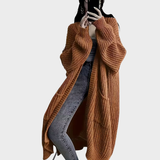 Piper - Langer geflochtener Cardigan für Frauen