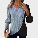 Kaia - Eleganter Strickpullover mit Knöpfen