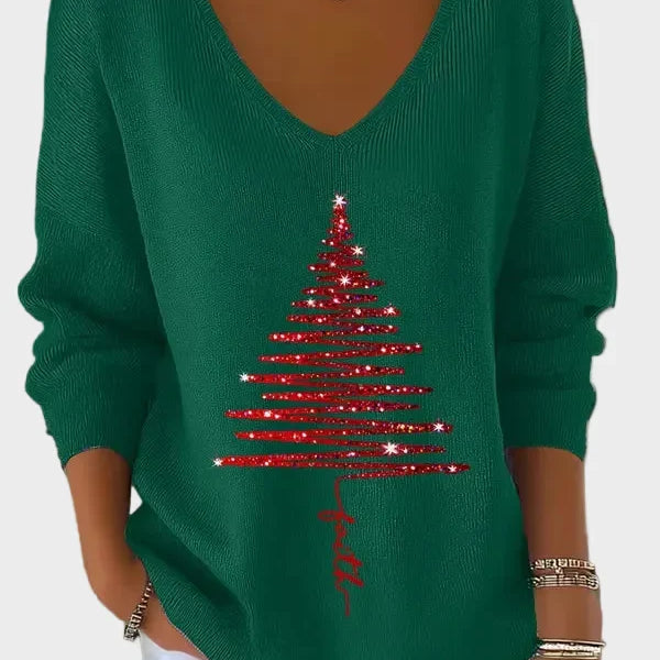 Nancy - Eleganter Weihnachtspullover