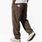 Herren Cordhose mit elastischem Bund