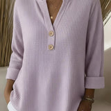 Henley-Top mit Knopfleiste