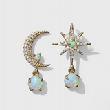 月と星のゴールドピアス