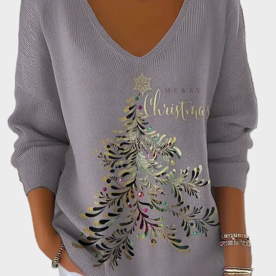 Nancy - Eleganter Weihnachtspullover
