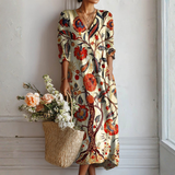 Trudi ™ | Bohemian Floral Kleid