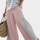Cecilia - Set aus Bambus-Leinen in Rosa