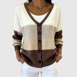 Kardigan-Pullover mit komfortablem Strick und Knöpfen