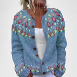 Patrycja - Grobstrick-Cardigan mit Muster