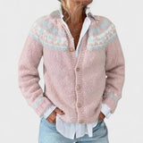 Patrycja - Grobstrick-Cardigan mit Muster