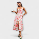 Hope - Rüschentop Kleid mit Schlitzdetail