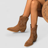 Darcy | Bestickte Western-Stiefeletten