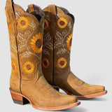 Savannah | Floral-bestickte Western-Stiefel