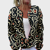 Małgorzata - Cardigan mit abstraktem Muster