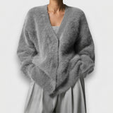 Natalia - Flauschiger Oversized-Cardigan