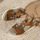 Bequeme orthopädische Keilabsatzsandalen