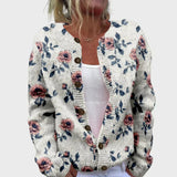 Krystyna - Cardigan mit Rosenmuster