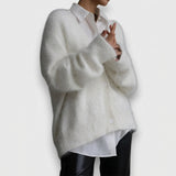 Natalia - Flauschiger Oversized-Cardigan