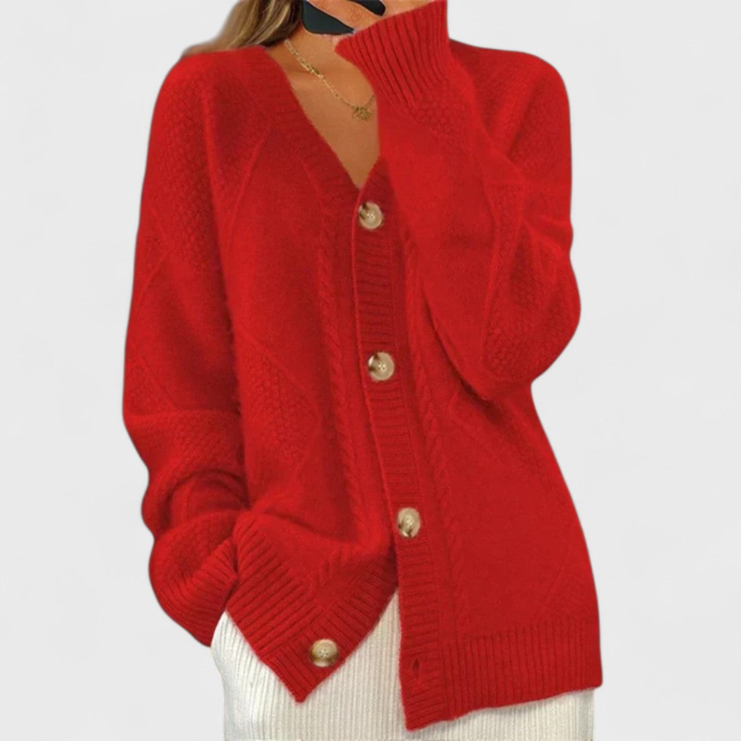 Jadwiga - Gerippter Cardigan