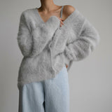 Natalia - Flauschiger Oversized-Cardigan