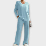 Geripptes Loungset