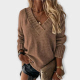 Carolina - Bequemer Pullover mit V-Ausschnitt