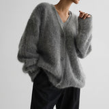 Natalia - Flauschiger Oversized-Cardigan