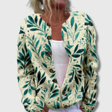 Joanna - Cardigan mit Blattmuster