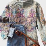 Vitória - Künstlerischer Pullover aus Strick