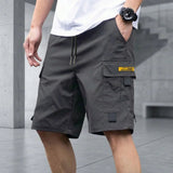 Cargo Shorts mit verstellbarem Kordelzug