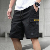 Cargo Shorts mit verstellbarem Kordelzug