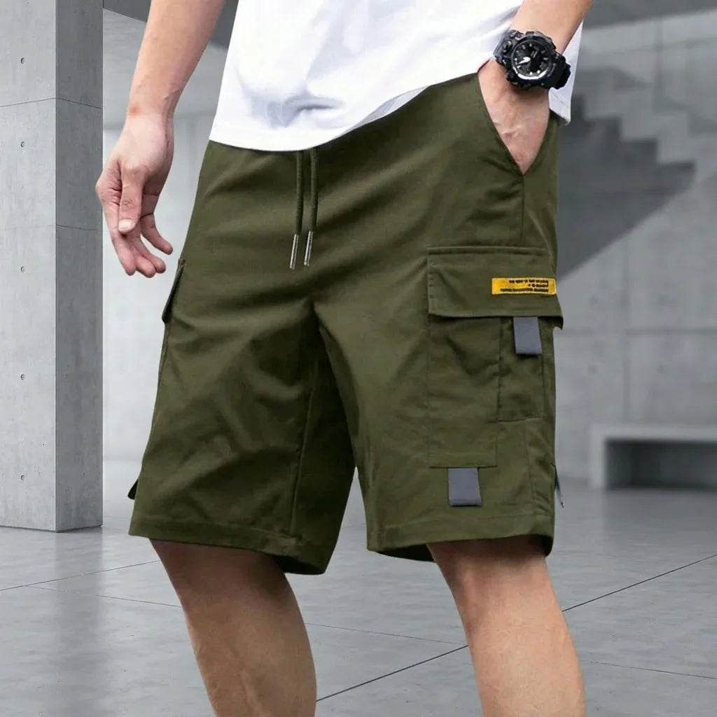 Cargo Shorts mit verstellbarem Kordelzug