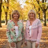 Ana - Herbstlicher Blumen-Cardigan