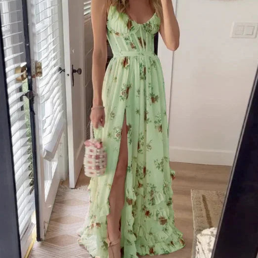 Sónia - Midi-Kleid mit floralem Muster
