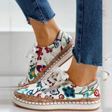 Oluchi™ Florale Orthopädische Reissverschluss-Sneaker