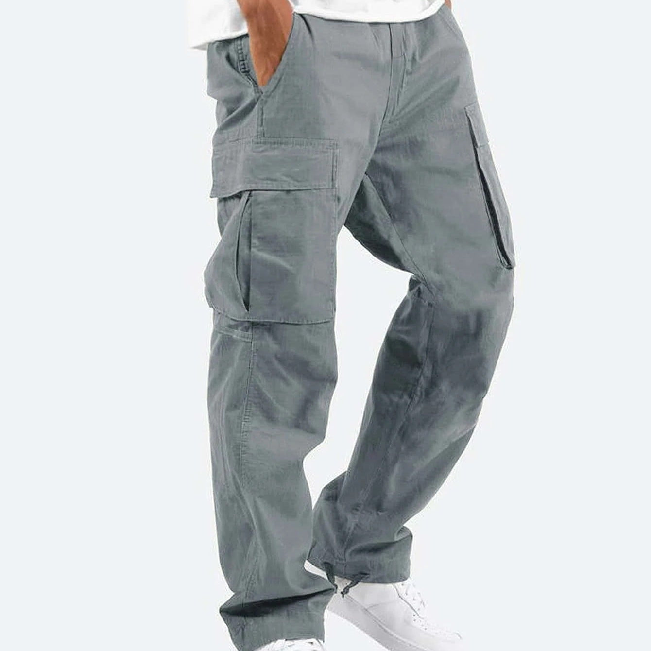 Herren Cargo-Hose mit weitem Schnitt – Freizeit & Utility-Hose