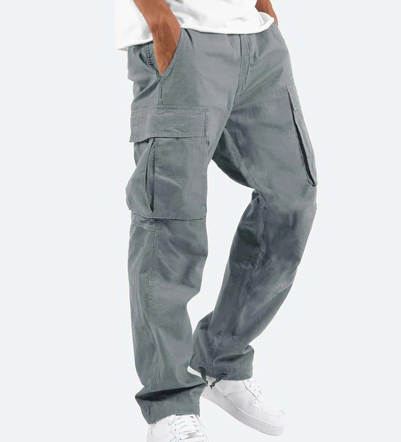 Herren Cargo-Hose mit weitem Schnitt – Freizeit & Utility-Hose