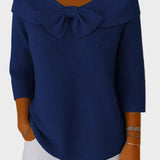 Aline - Weicher und Eleganter Pullover mit Schleife