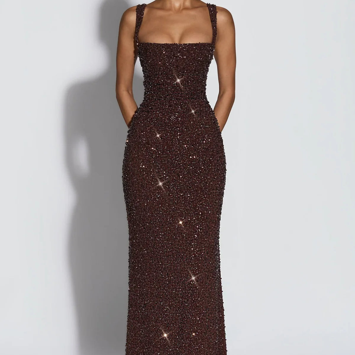 ROSALIND | Maxikleid mit Eckigem Ausschnitt