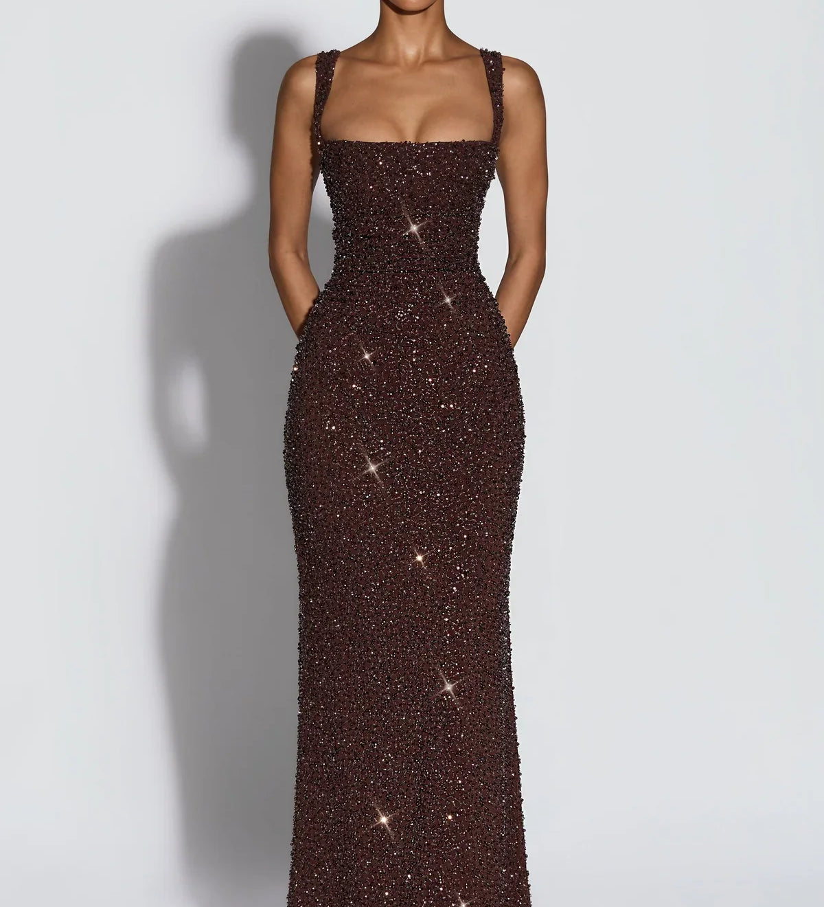ROSALIND | Maxikleid mit Eckigem Ausschnitt